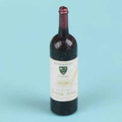 Set 10 Bottiglie di Vino in Miniatura per Casa delle Bambole in Scala 1 12 Accessori Arredo