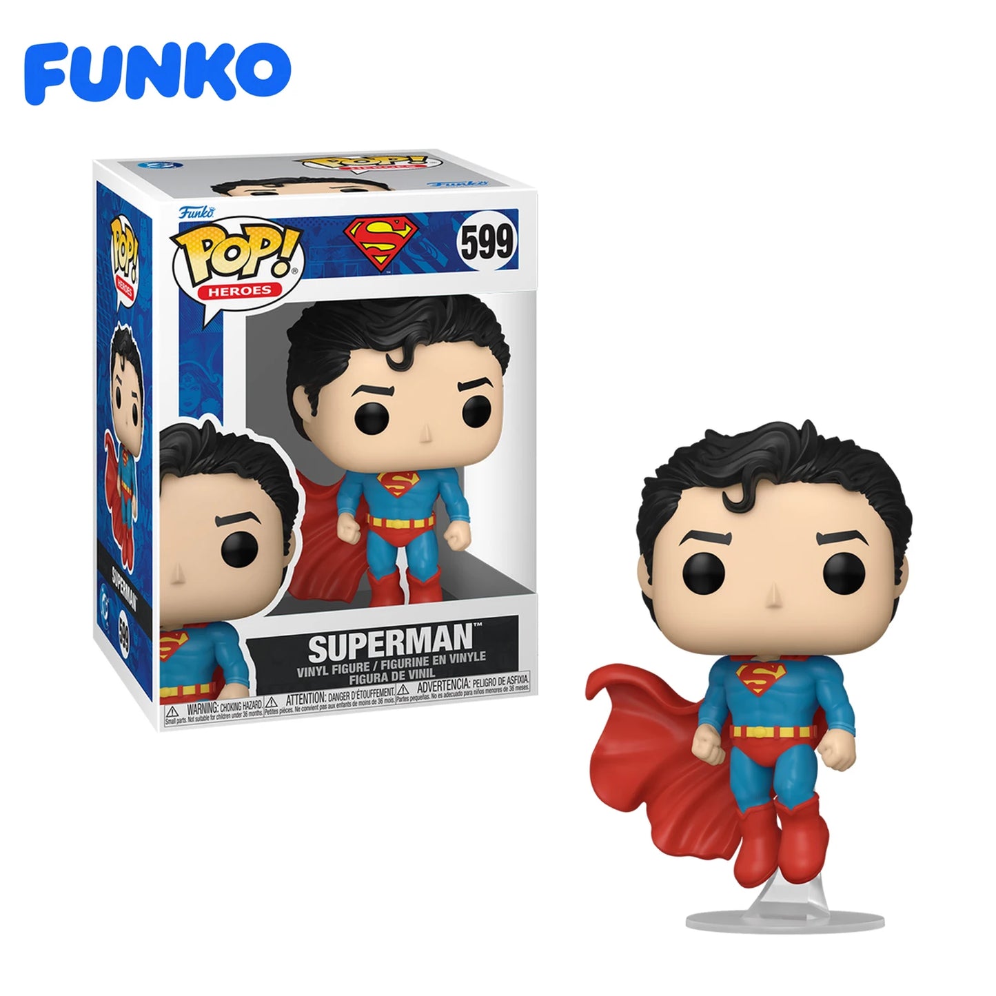 Figura Funko Pop Superman in Vinile Collezione DC New Classic Merce Ufficiale Autentica