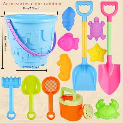 Set Giochi Spiaggia Per Bambini Con Secchio Pala Strumenti Scavo Sabbia Clessidra