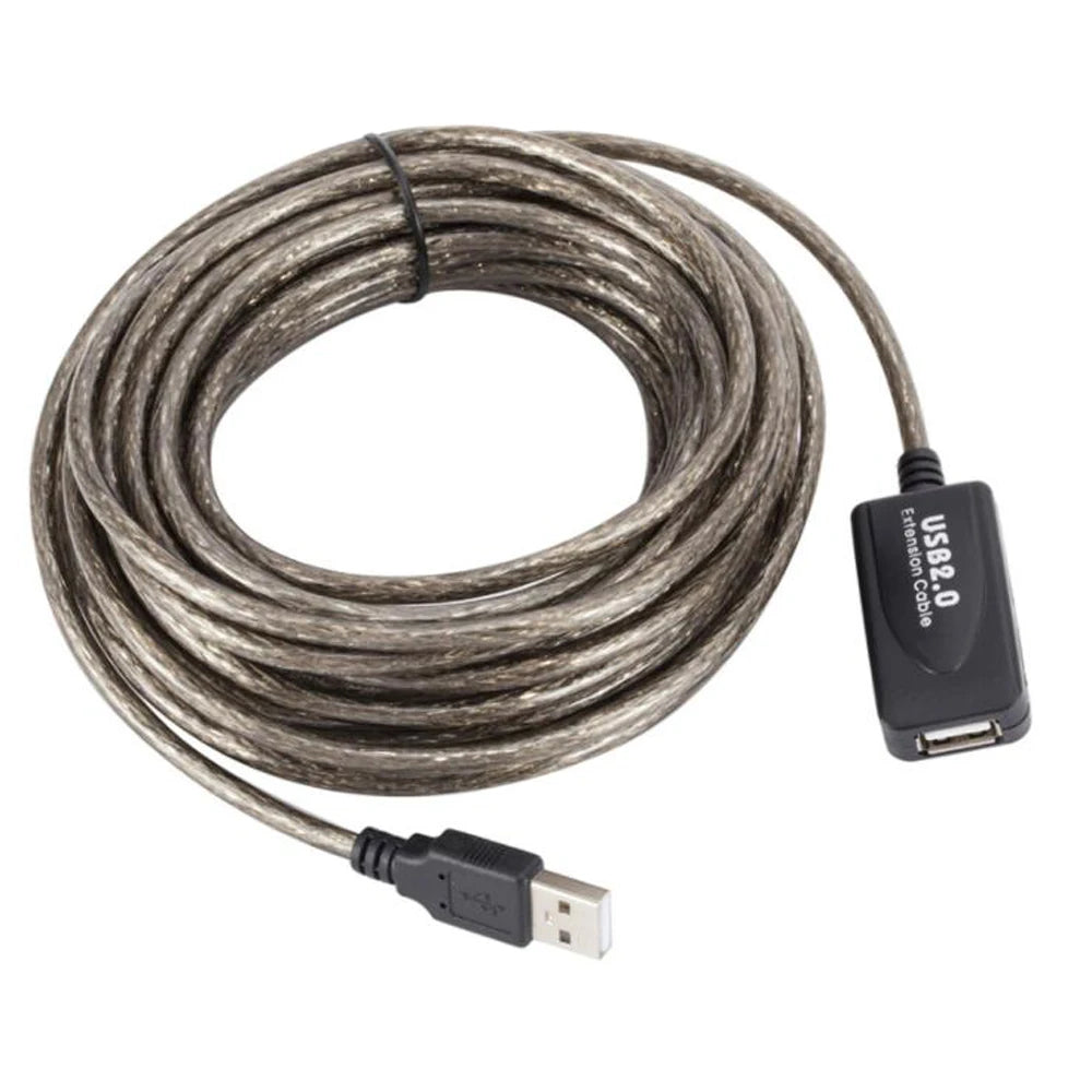 3M 5M 10M 15M 20M 25M 30M Cavo di prolunga USB 2.0 Maschio a femmina Ripetitore attivo Scheda di rete wireless Extender Cavo adattatore USB