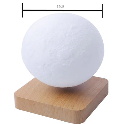 Lampada Lunare a Levitazione Magnetica 3D LED Notturna Galleggiante Rotante per Casa