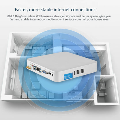 Mini PC HTPC Core i5 3317U 4200U Windows 10 ventola di raffreddamento 8G RAM DDR3L Mini Computer da gioco HDMI Wifi Office Home Desktop minipc