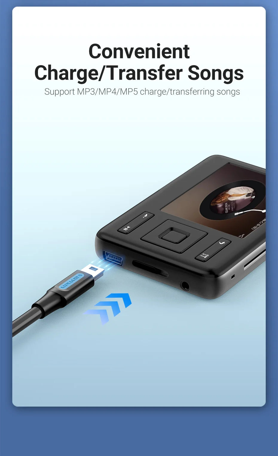 Vention Mini cavo USB ricarica rapida cavo dati da USB a Mini USB per fotocamera digitale HDD lettore MP3 MP4 DVR GPS Mini cavo USB 2.0