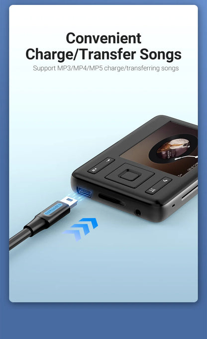 Vention Mini cavo USB ricarica rapida cavo dati da USB a Mini USB per fotocamera digitale HDD lettore MP3 MP4 DVR GPS Mini cavo USB 2.0