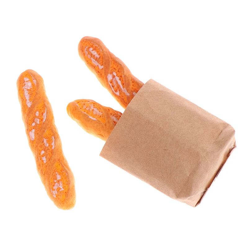 1 Set di cornetti finti Mini cibo pane ornamento miniatura decorazioni per case delle bambole mobili giocattoli accessori per case delle bambole artigianato per la casa