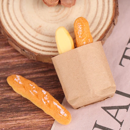 1 Set di cornetti finti Mini cibo pane ornamento miniatura decorazioni per case delle bambole mobili giocattoli accessori per case delle bambole artigianato per la casa