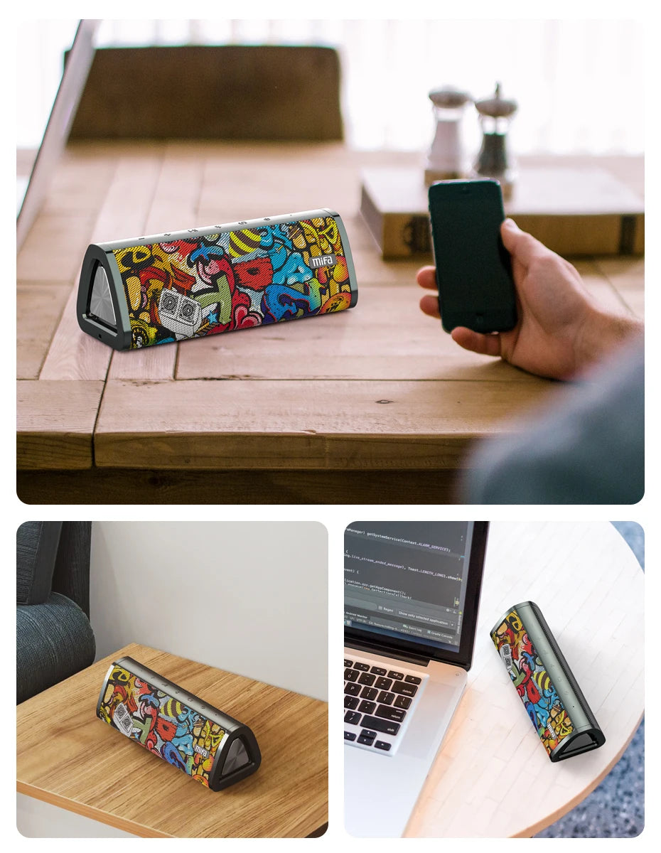 Mifa A10 Plus Altoparlante Bluetooth 20 W, Suono Stereo 360, Impermeabile IPX7, Bluetooth 5.0, 24 Ore Di Riproduzione
