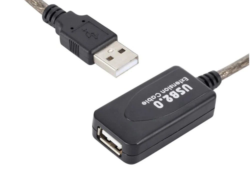 3M 5M 10M 15M 20M 25M 30M Cavo di prolunga USB 2.0 Maschio a femmina Ripetitore attivo Scheda di rete wireless Extender Cavo adattatore USB