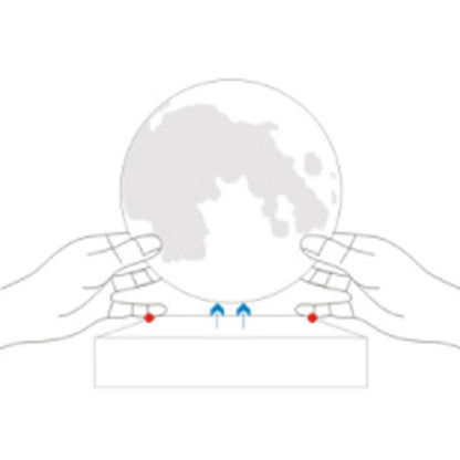 Lampada Lunare a Levitazione Magnetica 3D LED Notturna Galleggiante Rotante per Casa