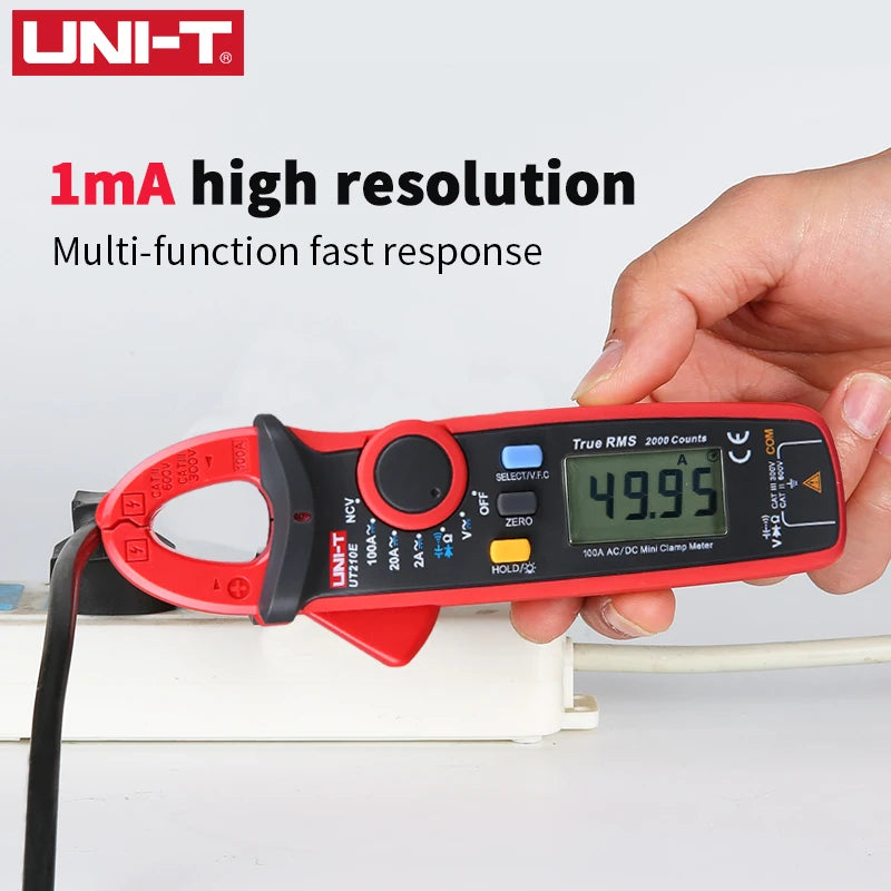 Pinza Amperometrica Digitale UT210E UT210D UT210C Vero Rms Con Misura Corrente CA 2A 20A 100A