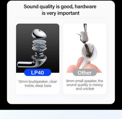 Cuffie Wireless Lenovo LP40 TWS Auricolari Bluetooth Controllo Touch Suono Stereo Per Android