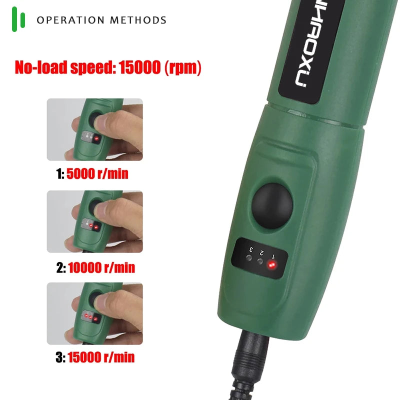 Mini Trapano Penna 100-240V Per Incisione Elettrico Regolabile Strumenti Dremel Compatibili