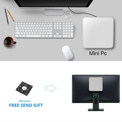 Mini PC HTPC Core i5 3317U 4200U Windows 10 ventola di raffreddamento 8G RAM DDR3L Mini Computer da gioco HDMI Wifi Office Home Desktop minipc