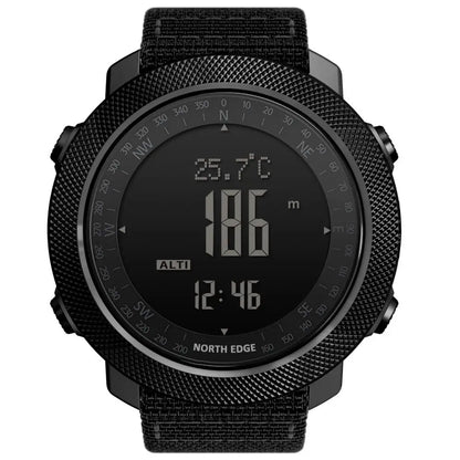 NORTH EDGE Sport da uomo Orologio digitale Ore Corsa Nuoto Esercito militare Orologi Altimetro Barometro Bussola impermeabile 50 m