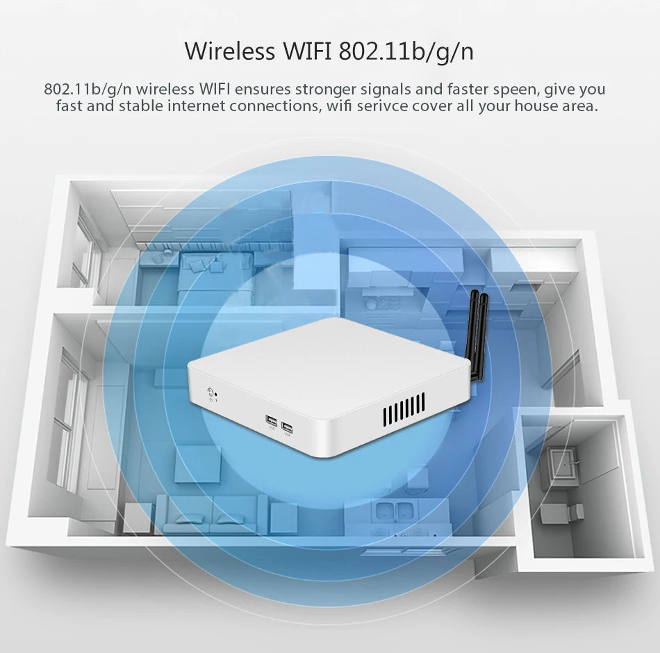 Mini PC HTPC Core i5 3317U 4200U Windows 10 ventola di raffreddamento 8G RAM DDR3L Mini Computer da gioco HDMI Wifi Office Home Desktop minipc