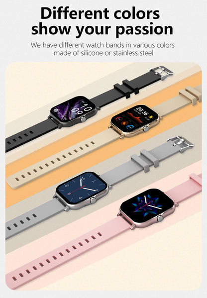 Smartwatch Colore 1,44 Pollici Con Chiamate Bluetooth E Monitoraggio Ossigeno Nel Sangue E Pressione Per Uomo E Donna