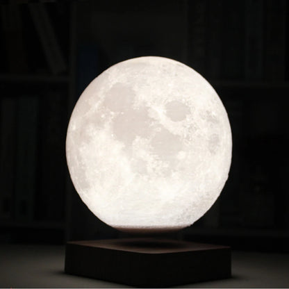Lampada Lunare a Levitazione Magnetica 3D LED Notturna Galleggiante Rotante per Casa