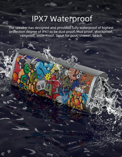 Mifa A10 Plus Altoparlante Bluetooth 20 W, Suono Stereo 360, Impermeabile IPX7, Bluetooth 5.0, 24 Ore Di Riproduzione