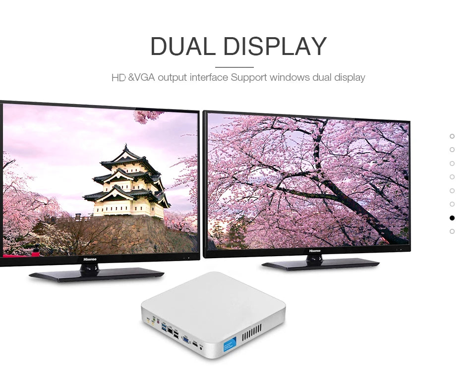 Mini PC HTPC Core i5 3317U 4200U Windows 10 ventola di raffreddamento 8G RAM DDR3L Mini Computer da gioco HDMI Wifi Office Home Desktop minipc