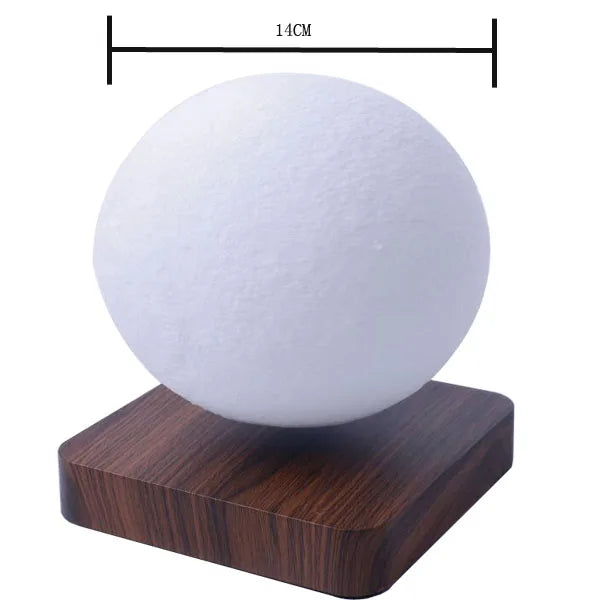 Lampada Lunare a Levitazione Magnetica 3D LED Notturna Galleggiante Rotante per Casa