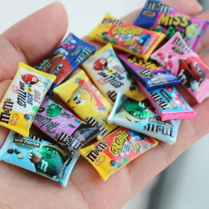 1/6 miniatura casa delle bambole snack mini fagiolo di cioccolato modello cibo per bambola BJD accessori da cucina giocattoli per ragazza