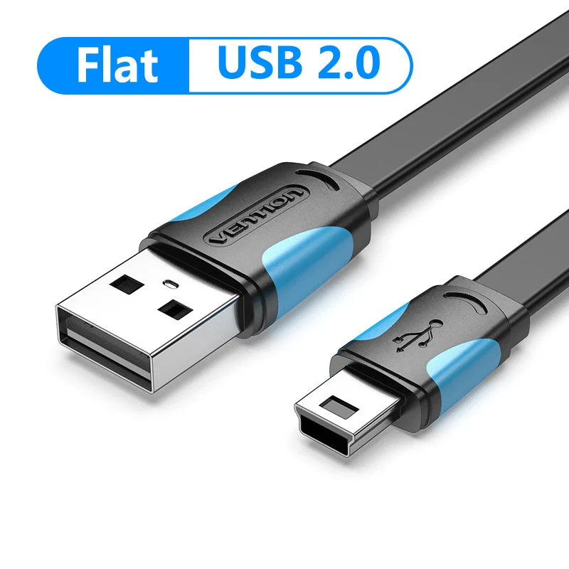 Vention Mini cavo USB ricarica rapida cavo dati da USB a Mini USB per fotocamera digitale HDD lettore MP3 MP4 DVR GPS Mini cavo USB 2.0