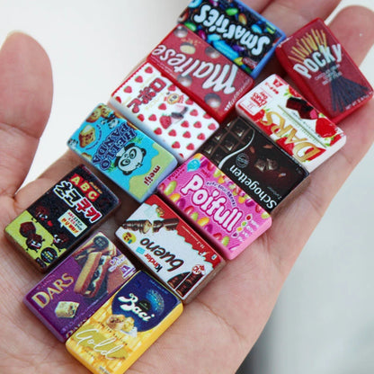 1/6 miniatura casa delle bambole snack mini fagiolo di cioccolato modello cibo per bambola BJD accessori da cucina giocattoli per ragazza