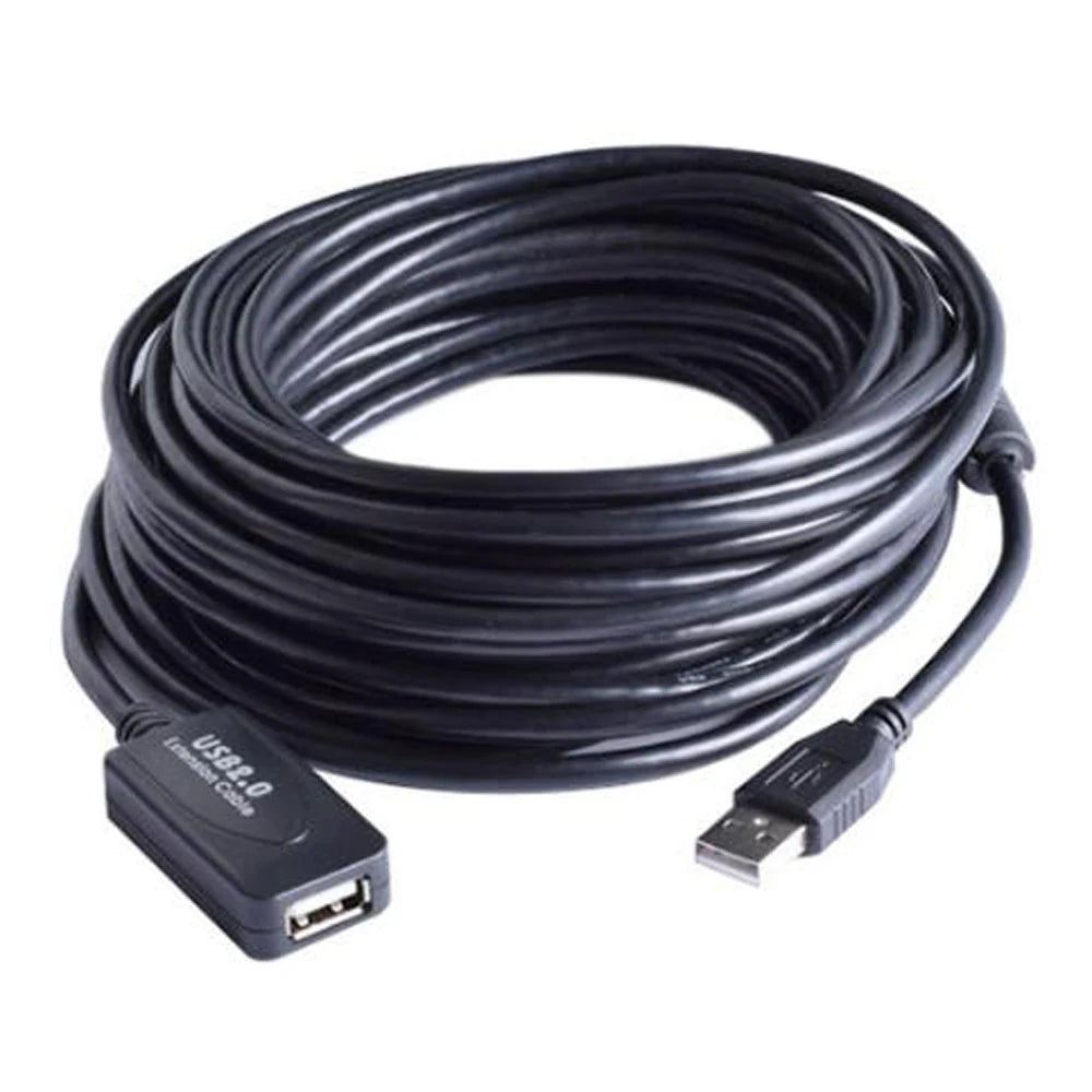 3M 5M 10M 15M 20M 25M 30M Cavo di prolunga USB 2.0 Maschio a femmina Ripetitore attivo Scheda di rete wireless Extender Cavo adattatore USB