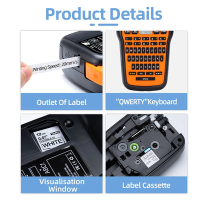 Etichettatrice Industriale Portatile 203 Dpi Compatibile Con Stampante Per Tubi Termorestringenti E Avvolgimento Cavi