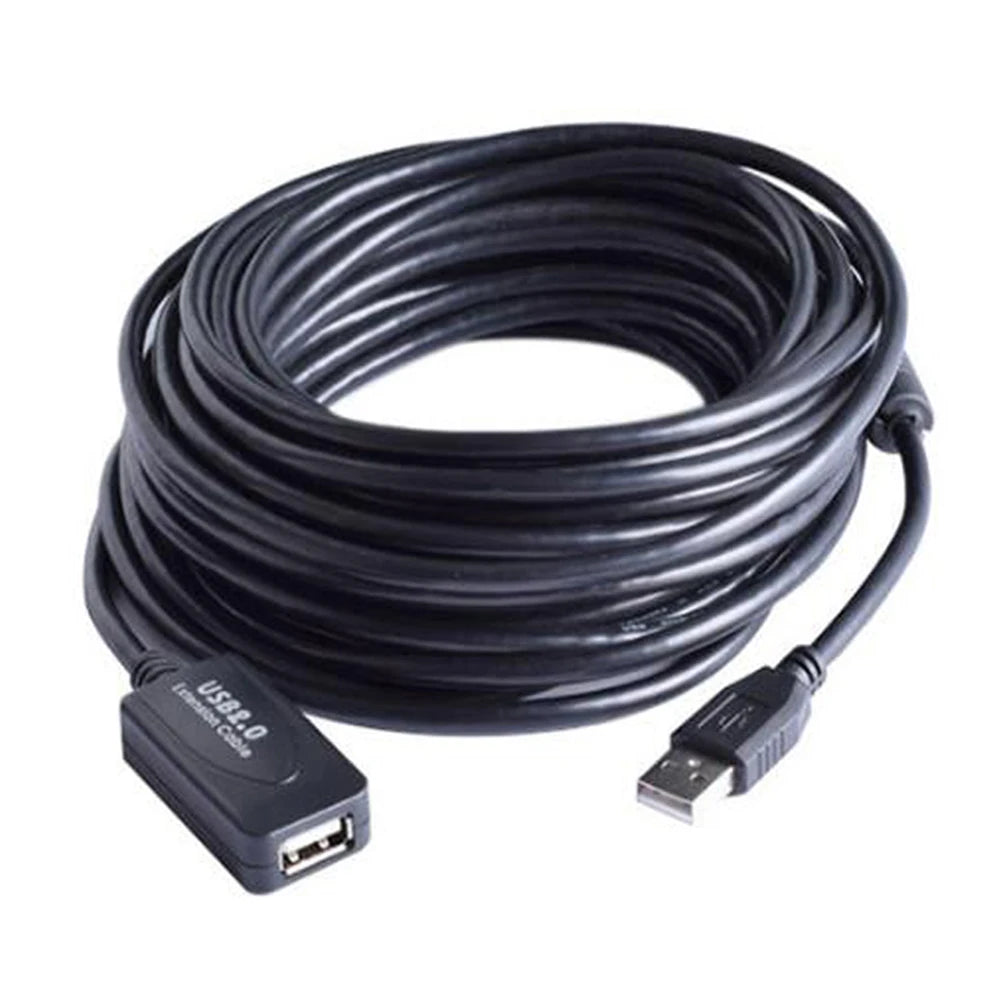 3M 5M 10M 15M 20M 25M 30M Cavo di prolunga USB 2.0 Maschio a femmina Ripetitore attivo Scheda di rete wireless Extender Cavo adattatore USB