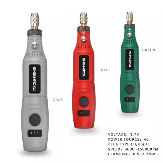 Mini Trapano Penna 100-240V Per Incisione Elettrico Regolabile Strumenti Dremel Compatibili