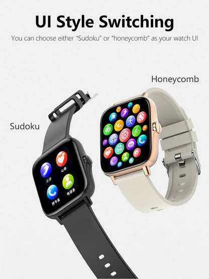 Smartwatch Colore 1,44 Pollici Con Chiamate Bluetooth E Monitoraggio Ossigeno Nel Sangue E Pressione Per Uomo E Donna