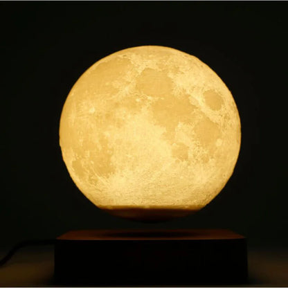 Lampada Lunare a Levitazione Magnetica 3D LED Notturna Galleggiante Rotante per Casa