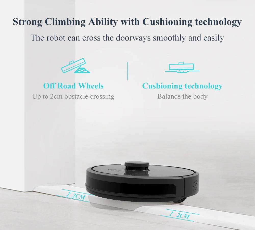 Aspirapolvere Robot Abir X8 con Laser Mappatura LiDAR SLAM e Zone Pulizia Multiplano