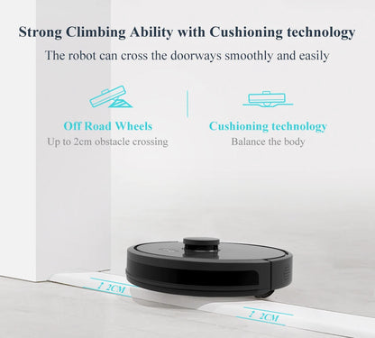 Aspirapolvere Robot Abir X8 con Laser Mappatura LiDAR SLAM e Zone Pulizia Multiplano
