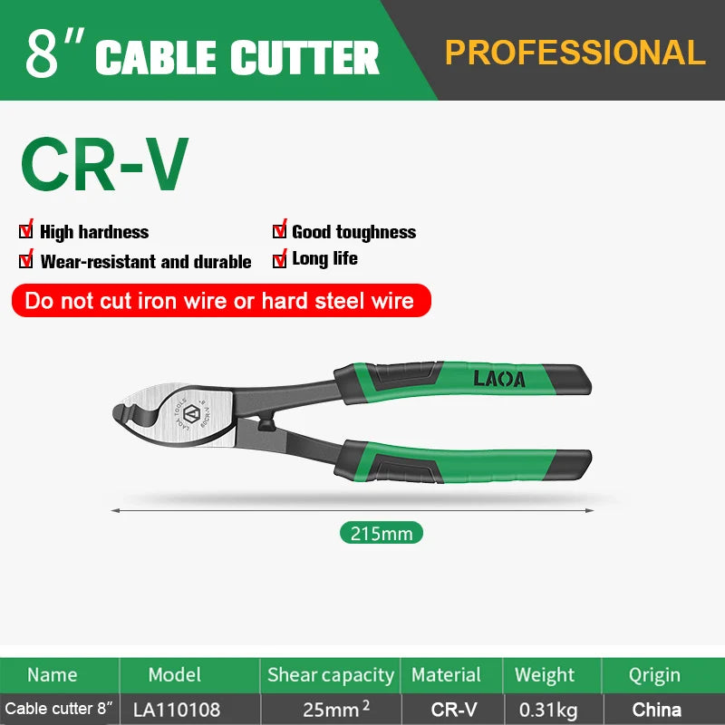 Tagliacavi Crv Pinza Crimpare Multifunzione Antiscivolo Utensili Manuali Per Elettricisti