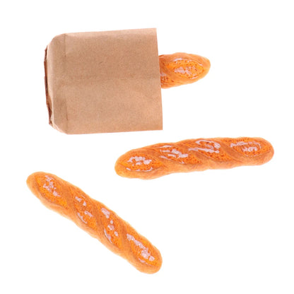 1 Set di cornetti finti Mini cibo pane ornamento miniatura decorazioni per case delle bambole mobili giocattoli accessori per case delle bambole artigianato per la casa