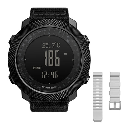 NORTH EDGE Sport da uomo Orologio digitale Ore Corsa Nuoto Esercito militare Orologi Altimetro Barometro Bussola impermeabile 50 m