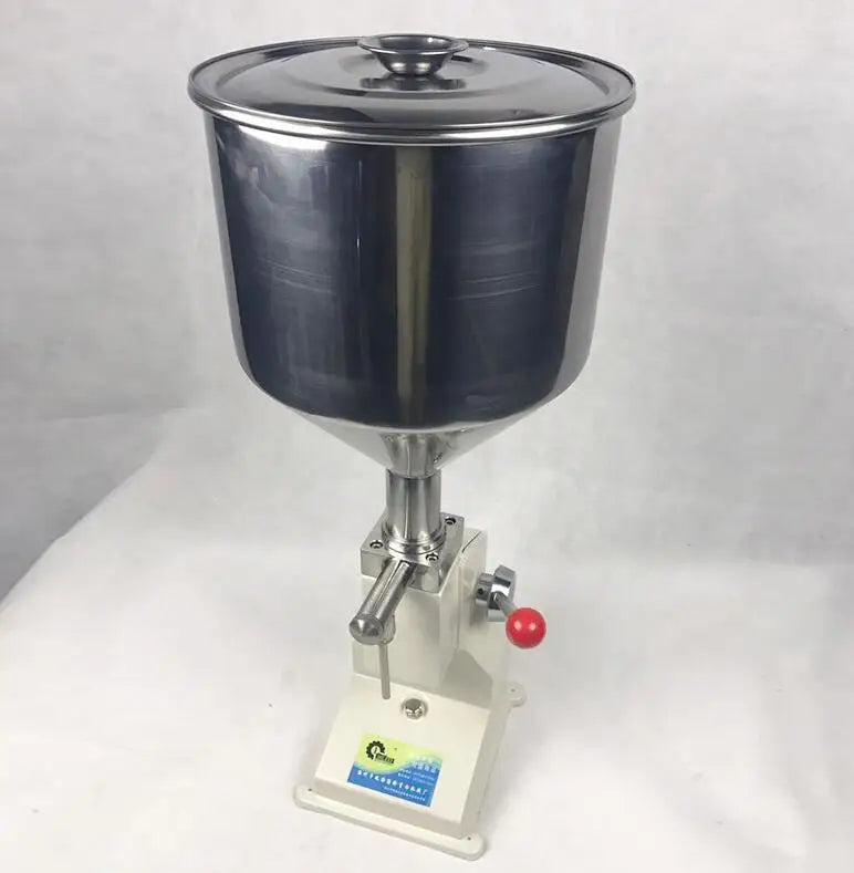Riempitrice Manuale Per Bottiglie Liquide Modello A03 Con Ugelli Da 4 Mm E 8 Mm Velocità 5-30 Bottiglie Al Minuto