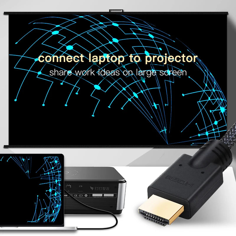 Lungfish Lungo Cavo HDMI 5 m 7.5 m 10 m 15 m 20 m Cavo HDMI 1080 P 3D per splitter Interruttore PS4 LED TV Box xbox Proiettore Per Computer
