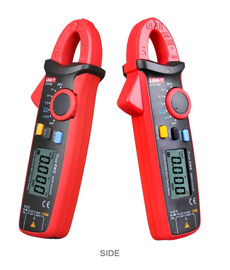 Pinza Amperometrica Digitale UT210E UT210D UT210C Vero Rms Con Misura Corrente CA 2A 20A 100A