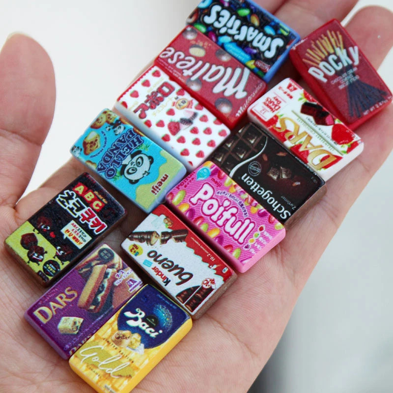 1/6 miniatura casa delle bambole snack mini fagiolo di cioccolato modello cibo per bambola BJD accessori da cucina giocattoli per ragazza