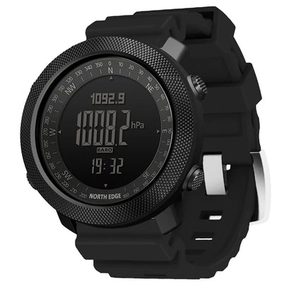 NORTH EDGE Sport da uomo Orologio digitale Ore Corsa Nuoto Esercito militare Orologi Altimetro Barometro Bussola impermeabile 50 m