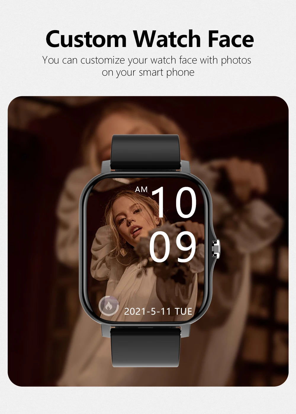 Smartwatch Colore 1,44 Pollici Con Chiamate Bluetooth E Monitoraggio Ossigeno Nel Sangue E Pressione Per Uomo E Donna