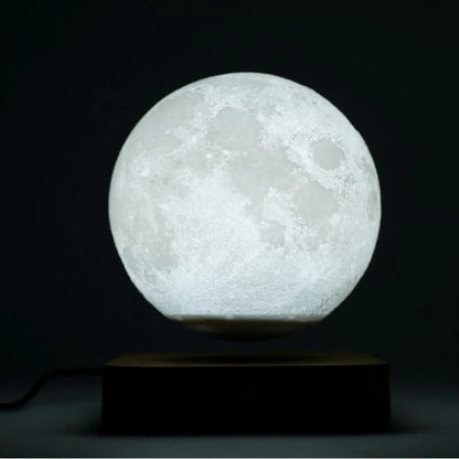 Lampada Lunare a Levitazione Magnetica 3D LED Notturna Galleggiante Rotante per Casa