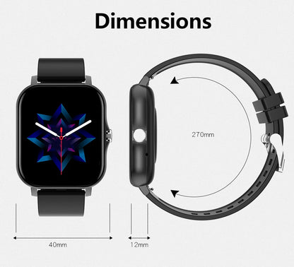 Smartwatch Colore 1,44 Pollici Con Chiamate Bluetooth E Monitoraggio Ossigeno Nel Sangue E Pressione Per Uomo E Donna