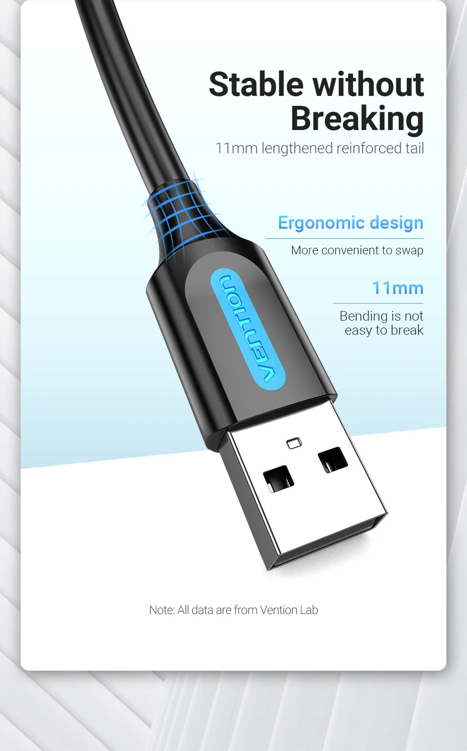 Vention Mini cavo USB ricarica rapida cavo dati da USB a Mini USB per fotocamera digitale HDD lettore MP3 MP4 DVR GPS Mini cavo USB 2.0