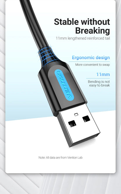 Vention Mini cavo USB ricarica rapida cavo dati da USB a Mini USB per fotocamera digitale HDD lettore MP3 MP4 DVR GPS Mini cavo USB 2.0