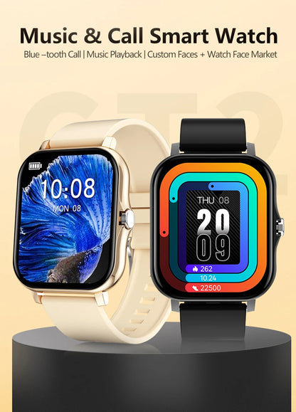 Smartwatch Colore 1,44 Pollici Con Chiamate Bluetooth E Monitoraggio Ossigeno Nel Sangue E Pressione Per Uomo E Donna