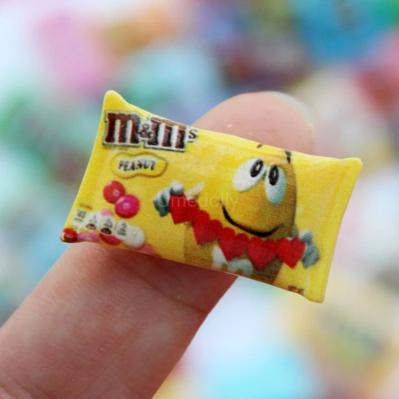 1/6 miniatura casa delle bambole snack mini fagiolo di cioccolato modello cibo per bambola BJD accessori da cucina giocattoli per ragazza